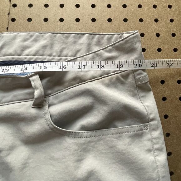 Peter Millar Crown Men EB66 Performance 5-Pocket Chino Pants Golf Beige 40x32 - Picture 9 of 11